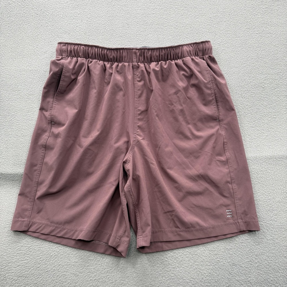 Free Fly Shorts Mens Large Pink Lined Athletic Running Quick Dry 8 Inseam